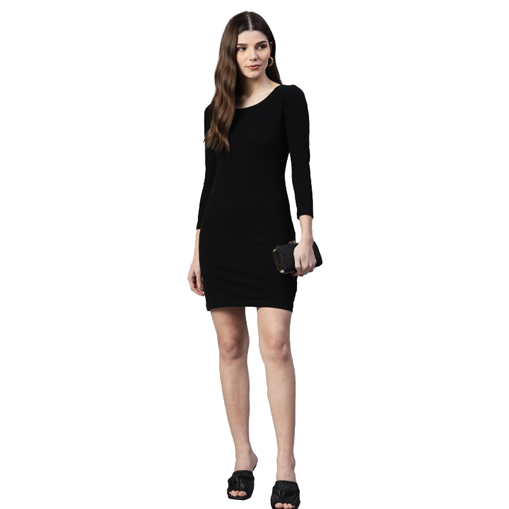 Hi Shaper™ Velora Black Curve Dress